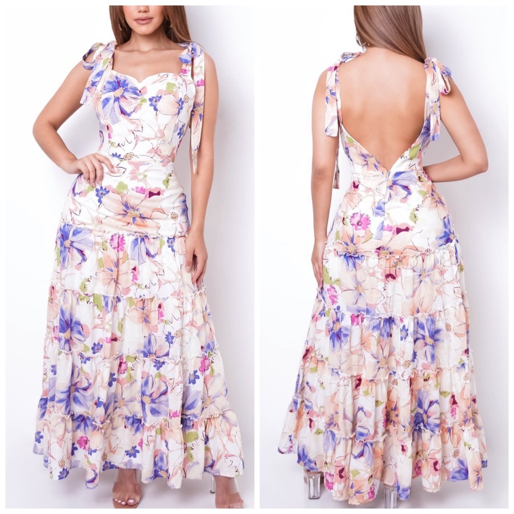 Floral Maxie Dress- New